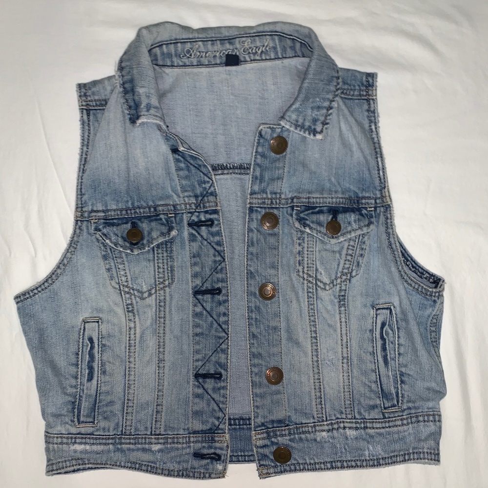American Eagle Jean Vest